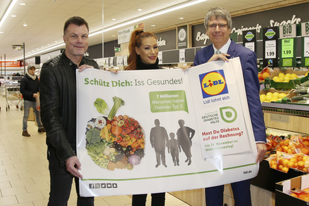 Präsentation der Plakataktion von Lidl und der Deutschen Diabetes-Hilfe in Hamburg