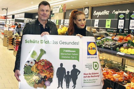 Präsentation der Plakataktion von Lidl und der Deutschen Diabetes-Hilfe in Hamburg