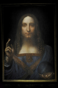 Versteigerung des Gemäldes 'Salvator Mundi' von Leonardo da Vinci in New York