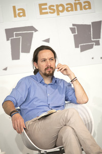 Buchpräsentation von Pablo Iglesias Turrión in Madrid
