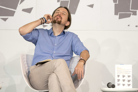 Buchpräsentation von Pablo Iglesias Turrión in Madrid