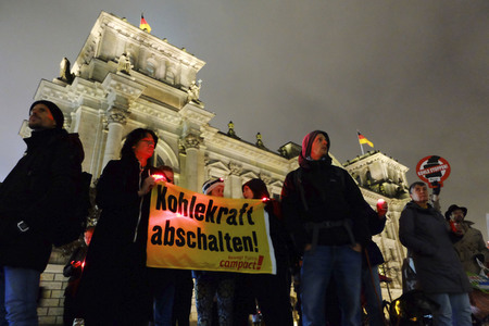 Demonstration für den Kohleausstieg in Berlin