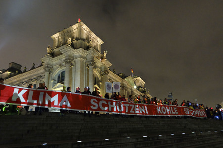 Demonstration für den Kohleausstieg in Berlin