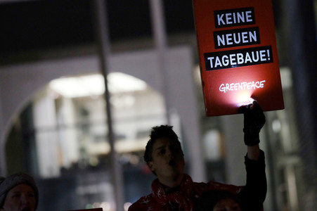 Demonstration für den Kohleausstieg in Berlin