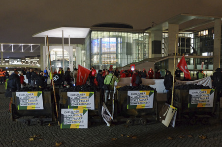 Demonstration für den Kohleausstieg in Berlin
