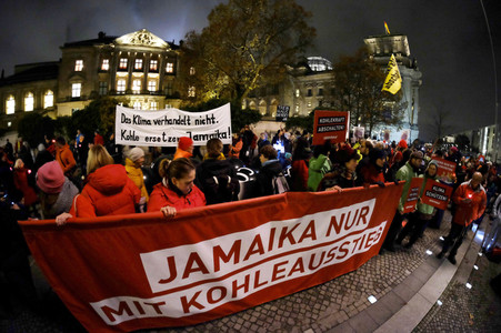 Demonstration für den Kohleausstieg in Berlin
