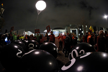 Demonstration für den Kohleausstieg in Berlin
