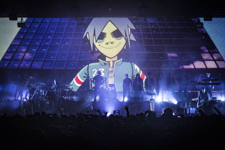 Konzert der Gorillaz in Düsseldorf