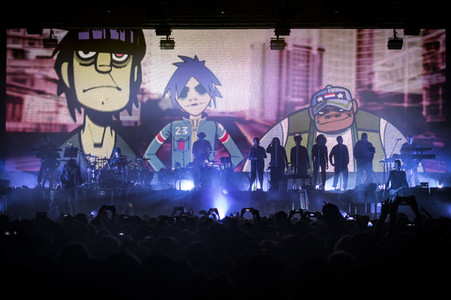 Konzert der Gorillaz in Düsseldorf