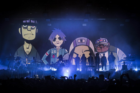 Konzert der Gorillaz in Düsseldorf