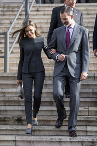 Letizia und Felipe von Spanien bei der Biblioteca Nacional in Madrid