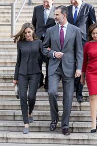 Letizia und Felipe von Spanien bei der Biblioteca Nacional in Madrid