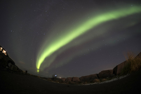 Nordlichter über Seltjarnarnes