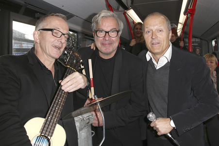 Promotionbusfahrt der Söhne Hamburgs durch Hamburg
