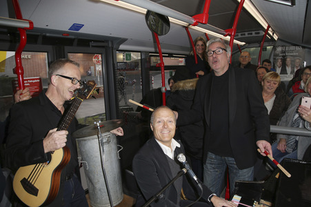 Promotionbusfahrt der Söhne Hamburgs durch Hamburg