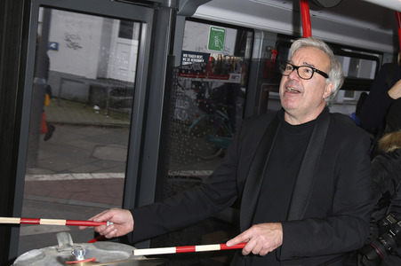 Promotionbusfahrt der Söhne Hamburgs durch Hamburg