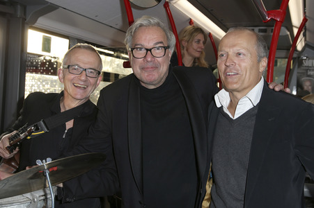 Promotionbusfahrt der Söhne Hamburgs durch Hamburg