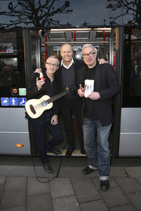 Promotionbusfahrt der Söhne Hamburgs durch Hamburg
