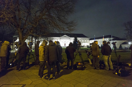 Sondierungsgespräche in Schloss Bellevue in Berlin