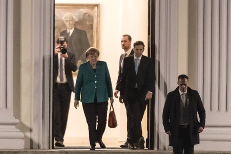 Sondierungsgespräche in Schloss Bellevue in Berlin