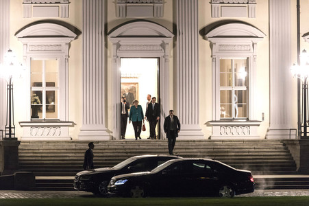 Sondierungsgespräche in Schloss Bellevue in Berlin