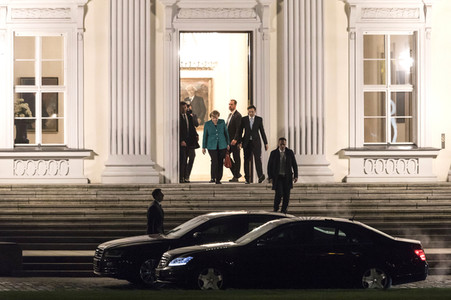 Sondierungsgespräche in Schloss Bellevue in Berlin