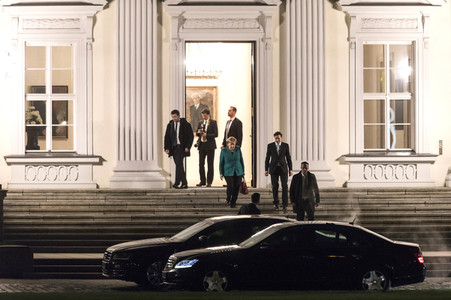 Sondierungsgespräche in Schloss Bellevue in Berlin