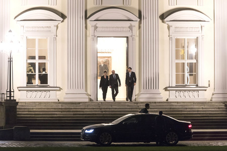 Sondierungsgespräche in Schloss Bellevue in Berlin