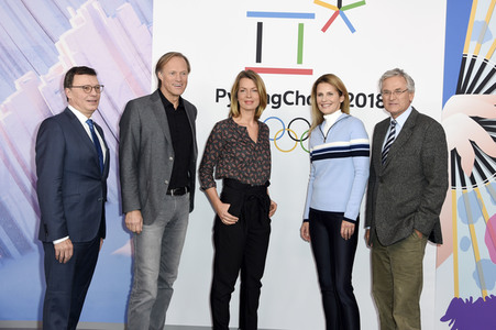 Pressekonferenz von ARD und ZDF zu den XXIII. Olympischen Winterspielen im südkoreanischen Pyeongchang 2018 in Berlin