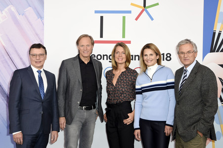 Pressekonferenz von ARD und ZDF zu den XXIII. Olympischen Winterspielen im südkoreanischen Pyeongchang 2018 in Berlin