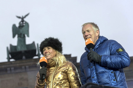 Probe zur Silvester Party am Brandenburger Tor in Berlin
