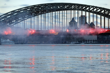 Protestaktion der Identitären Bewegung in Köln
