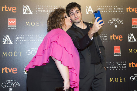 Treffen der Nominierten der 32. Goya Filmpreis Verleihung in Madrid
