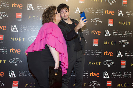 Treffen der Nominierten der 32. Goya Filmpreis Verleihung in Madrid