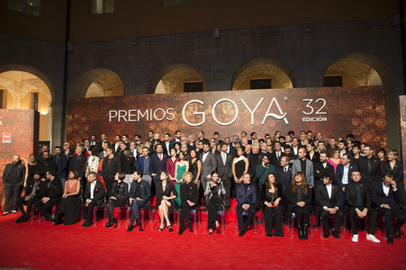 Treffen der Nominierten der 32. Goya Filmpreis Verleihung in Madrid