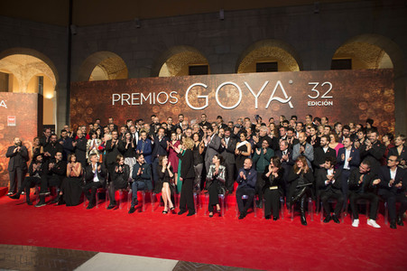 Treffen der Nominierten der 32. Goya Filmpreis Verleihung in Madrid