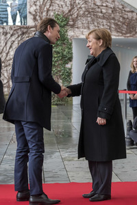 Angela Merkel empfängt Sebastian Kurz in Berlin