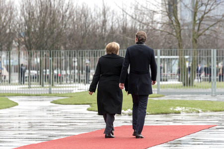 Angela Merkel empfängt Sebastian Kurz in Berlin