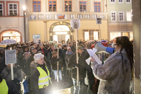 Anti-Moschee-Demo in Erfurt