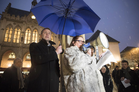 Anti-Moschee-Demo in Erfurt
