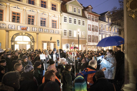 Anti-Moschee-Demo in Erfurt