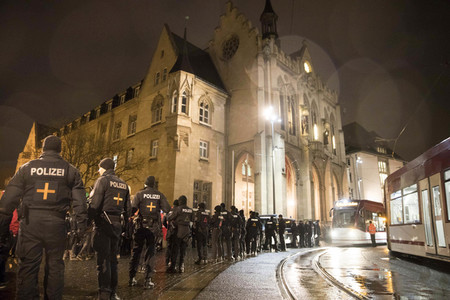 Anti-Moschee-Demo in Erfurt