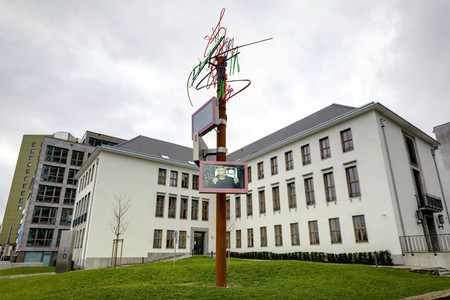 Einweihung vom Kunstwerk 'Hope' in Köln