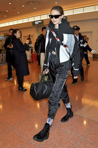 Ankunft von Gigi Hadid in Tokio