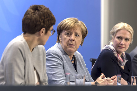 Pressekonzerenz zum Treffen der Regierungschefs der Bundesländer in Berlin