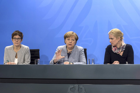Pressekonzerenz zum Treffen der Regierungschefs der Bundesländer in Berlin