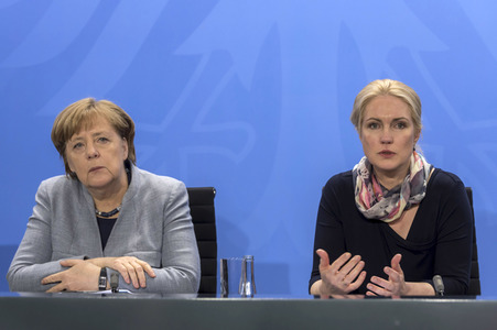 Pressekonzerenz zum Treffen der Regierungschefs der Bundesländer in Berlin