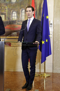 Pressekonferenz mit Sebastian Kurz und Aleksandar Vucic in Wien