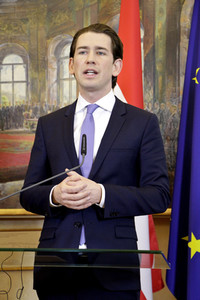 Pressekonferenz mit Sebastian Kurz und Aleksandar Vucic in Wien