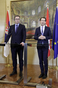 Pressekonferenz mit Sebastian Kurz und Aleksandar Vucic in Wien